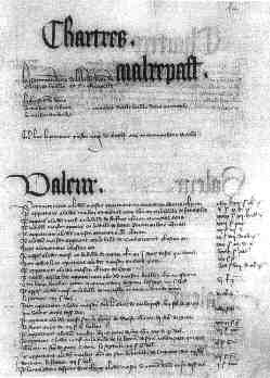 Etat et évaluation de la commanderie de la Villedieu "lez-Malrepast de la diocèse de Chartres" en l'an 1373. Arch. Nat. S. 5543, folio 59.