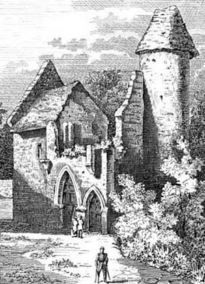 Douai : ruines du Temple (1852)