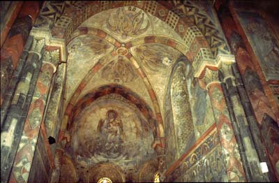 Metz : peinture intérieure de la chapelle