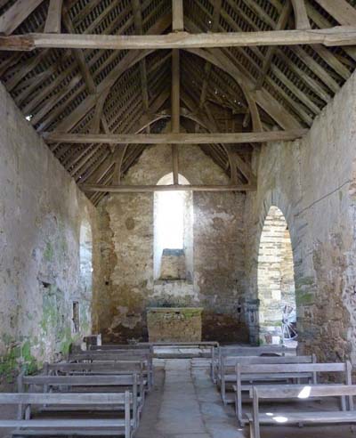 La Coëfferie : intérieur de la chapelle - Cliché Chantal Herault (2012)
