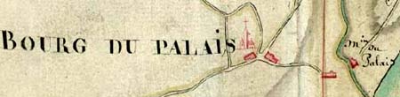 Le Palais-sur-Vienne : plan napoléonien (1814)