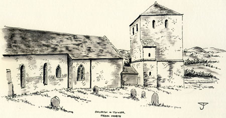 Garway : The Commandery - Drawing by John YARNOLD