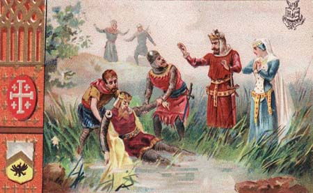 Troisième croisade : découverte du corps de l'Empereur Frédéric Barberousse dans la rivière de Sélef (1190)