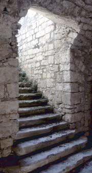 Jalès : escaliers