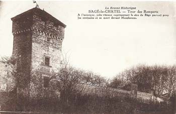 Tour de guet du rempart de Bâgé-le-Châtel