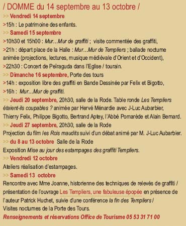 Programme Périgord 2007