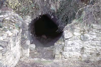Le Saussay : entrée de la cave