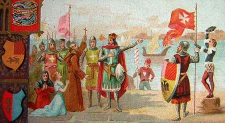 Cinquième croisade : André II, roi de Hongrie, s'embarque sur les galères de Venise (1217)