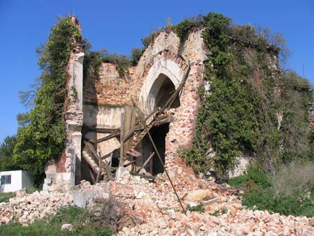 2007 : la chapelle en partie détruite